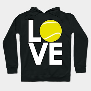 Love Tennis Ball Logo Design Hoodie